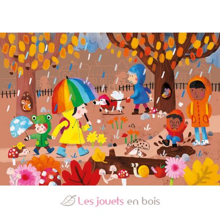 Livre puzzles en bois Les 4 saisons V7911 Vilac 4