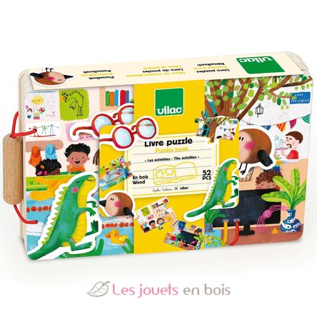 Livre puzzles en bois Les activités V7910 Vilac 8