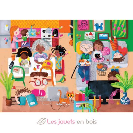Livre puzzles en bois Les activités V7910 Vilac 4