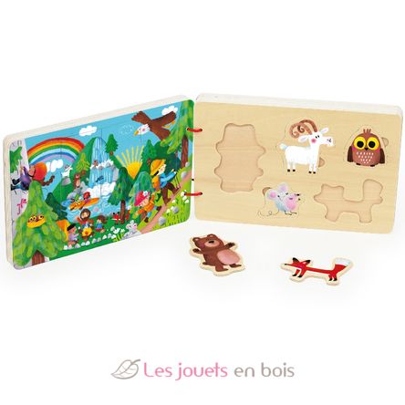 Livre puzzles en bois Voyage et aventures V7912 Vilac 2