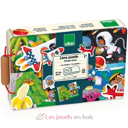 Livre puzzles en bois Voyage et aventures V7912 Vilac 8