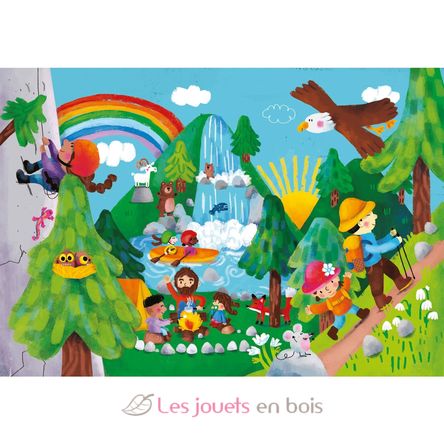 Livre puzzles en bois Voyage et aventures V7912 Vilac 6