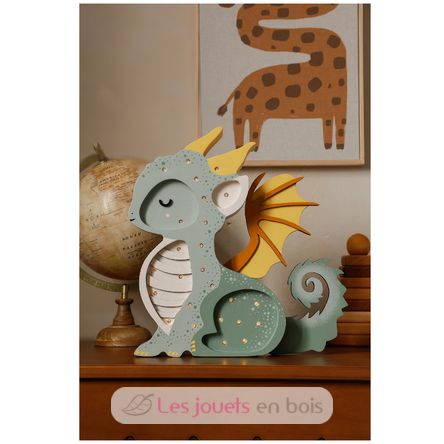 Lampe Veilleuse Dragon vert LL090-376 Little Lights 3