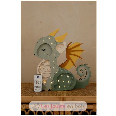 Lampe Veilleuse Dragon vert LL090-376 Little Lights 5