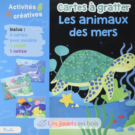 Cartes à gratter animaux des mers PI-7510 Piccolia 1