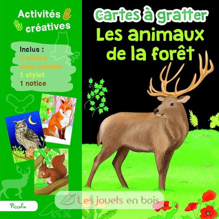 Cartes à gratter Les animaux de la forêt PI-7598 Piccolia 1