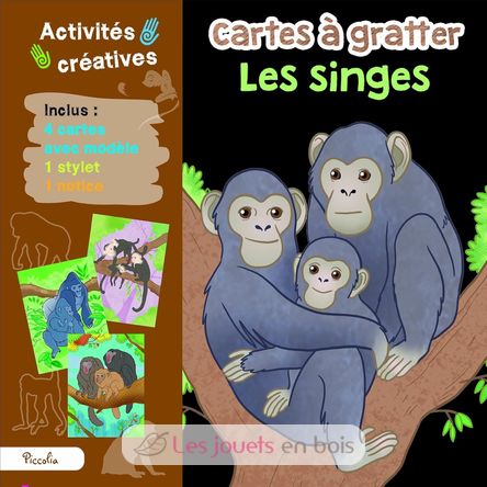 Cartes à gratter Les singes PI-7358 Piccolia 1