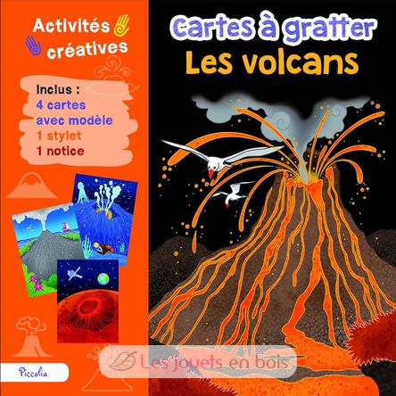 Cartes à gratter Les volcans PI-7596 Piccolia 1