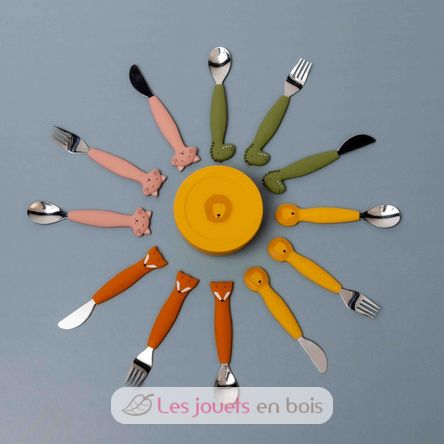 Couverts 3 pièces en silicone Mr Fox TX-96-448 Trixie 3