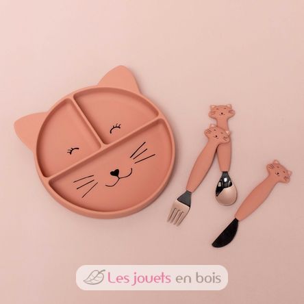 Couverts 3 pièces en silicone Mrs Cat TX-96-454 Trixie 2