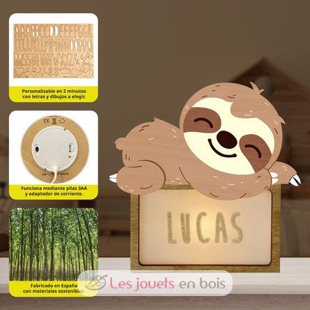 Lampe à poser personnalisable - Paresseux VI-LSP10 Vintiun 2