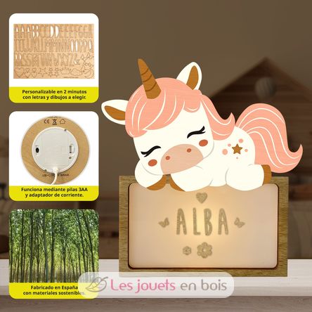 Lampe à poser personnalisable - Licorne VI-LSP11 Vintiun 3