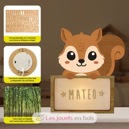 Lampe à poser personnalisable - Ecureuil VI-LSP13 Vintiun 2