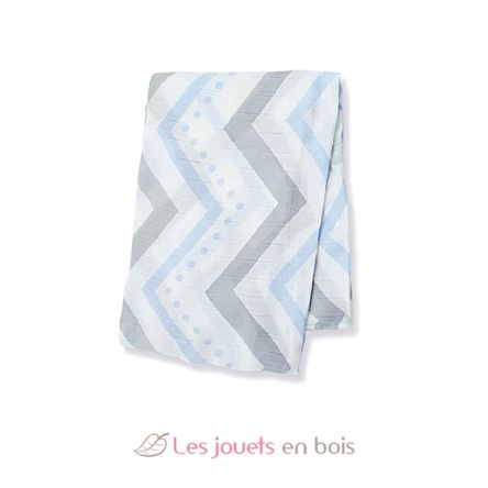 Lange en bambou - Chevron bleu LLJ-121-005-005 Lulujo 5