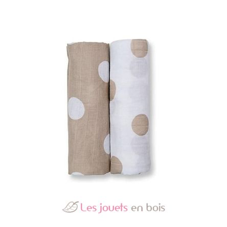 Pack 2 langes - Pois taupes LLJ-121-013-004 Lulujo 2