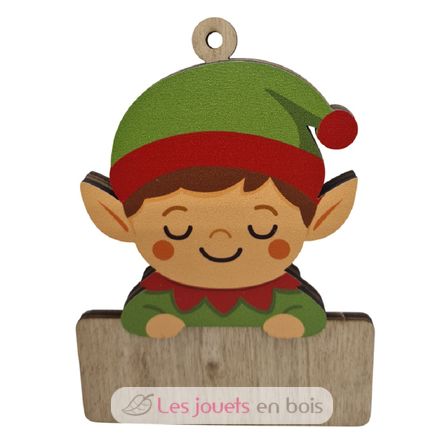 Lutin de Noël personnalisable en bois VI-AD02 Vintiun 1