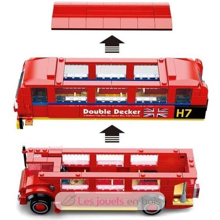 Model Bricks - Bus londonien SL-M38-B0708 Sluban 5