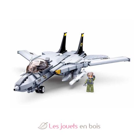 Model Bricks - Avion chasseur à réaction SL-M38-B0755 Sluban 2