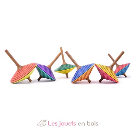 Toupie en bois Tukan vert foncé jaune 75 mm MA-BS208VJ Mader 4