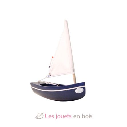 Bateau Le Bâchi bleu marine 17cm TI-N200-BACHI-BLEU-MARINE Maison Tirot 3