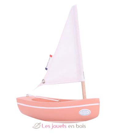 Bateau Le Bâchi rose 17cm TI-N200-BACHI-ROSE Maison Tirot 1