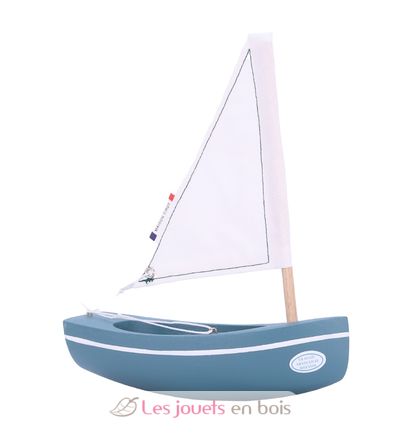 Bateau Le Bâchi vert abysses 17cm TI-N200-BACHI-VERT-ABYSSES Maison Tirot 1