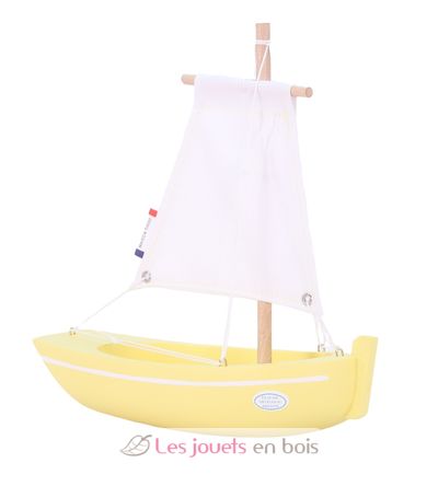 Bateau Le Misainier jaune 22cm TI-N205-MISAINIER-JAUNE Maison Tirot 1