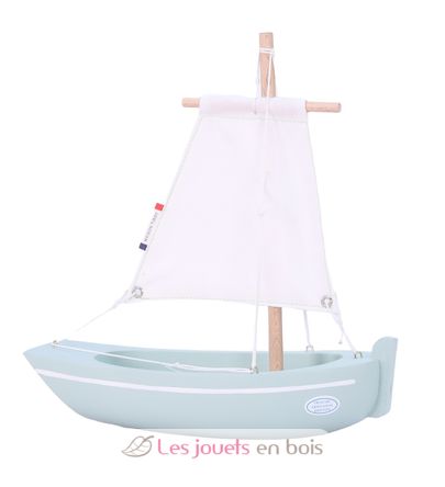 Bateau Le Misainier vert d'eau 22cm TI-N205-MISAINIER-VERT-EAU Maison Tirot 1