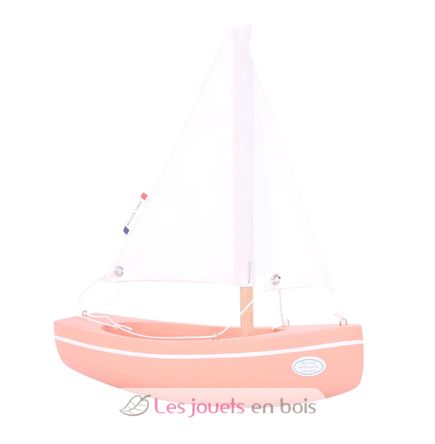 Bateau Le Sloop rose 21cm TI-N202-SLOOP-ROSE Maison Tirot 1