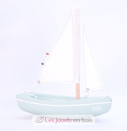 Bateau Le Sloop vert d'eau 21cm TI-N202-SLOOP-VERT-EAU Maison Tirot 3