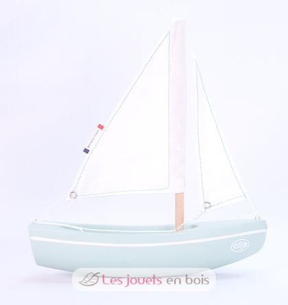 Bateau Le Sloop vert d'eau 21cm TI-N202-SLOOP-VERT-EAU Maison Tirot 2