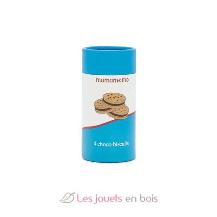 Boite de 4 biscuits au chocolat en bois As-85412 Mamamemo 2