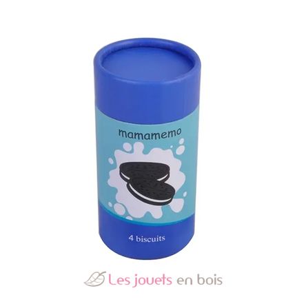 Boite de 4 biscuits au cacao en bois As-85437 Mamamemo 2