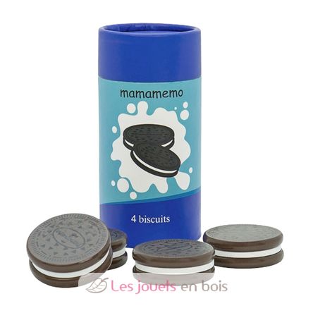 Boite de 4 biscuits au cacao en bois As-85437 Mamamemo 1
