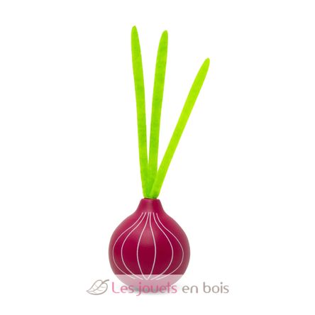 Oignon rouge en bois avec une tige As-85559 Mamamemo 1