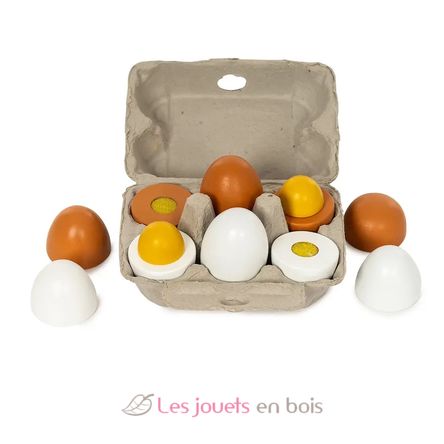 Gros œufs en bois dans leur boite As-85686 Mamamemo 1