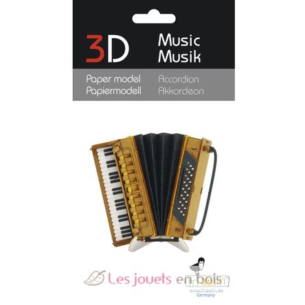 Maquette 3D en papier Accordéon FRO-11569 Fridolin 3