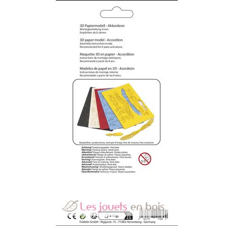 Maquette 3D en papier Accordéon FRO-11569 Fridolin 4