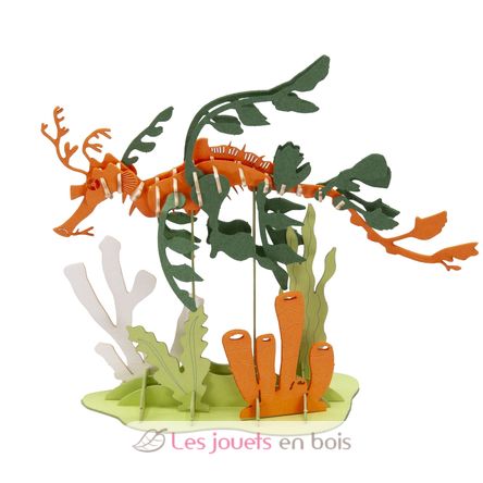 Maquette 3D en papier hippocampe feuillu FR-11770 Fridolin 1