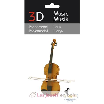 Maquette 3D en papier Violon FRI-11573 Fridolin 2