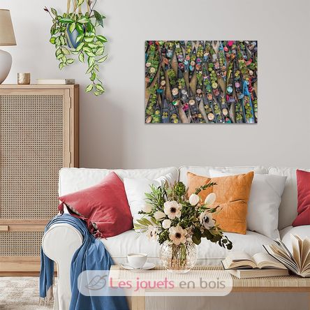 Puzzle Marché flottant en Indonésie 500 pcs RAV12001813 Ravensburger 5