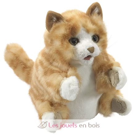 Marionnette à main Chat Tabby roux FO-2845 Folkmanis 1