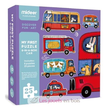 Mon 1er puzzle véhicules MD0077 Mideer 1
