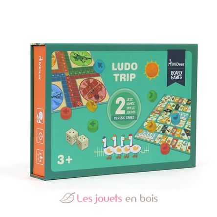 Ludo Trip - Jeu de l'oie et petits chevaux MD1037 Mideer 1