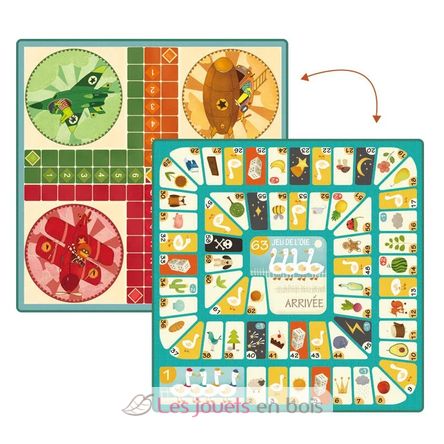 Ludo Trip - Jeu de l'oie et petits chevaux MD1037 Mideer 3