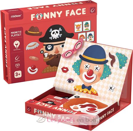 Coffret magnétique Funny Face 56 pcs MD1038 Mideer 1