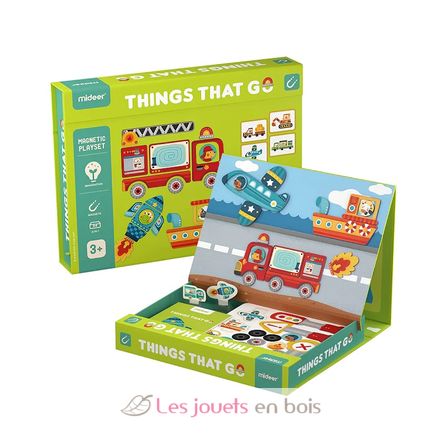 Coffret magnétique Transports 58 pcs MD1040 Mideer 1