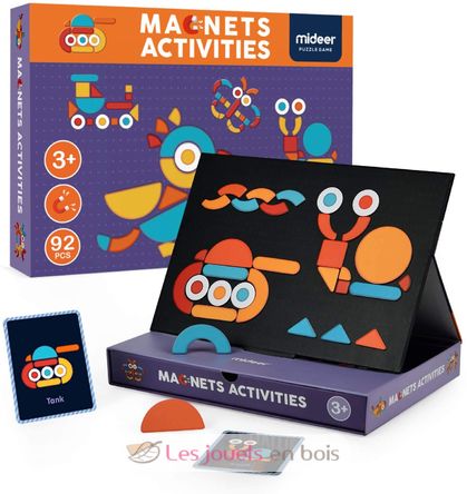 Jeu Magnétique Educatif (Bois) - Couleurs en Fête