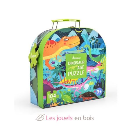Ma Valise Puzzle Dinosaures 104 pcs MD3026 Mideer 1