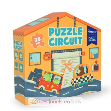Puzzle véhicules de chantier Sassi Junior : King Jouet, Puzzle